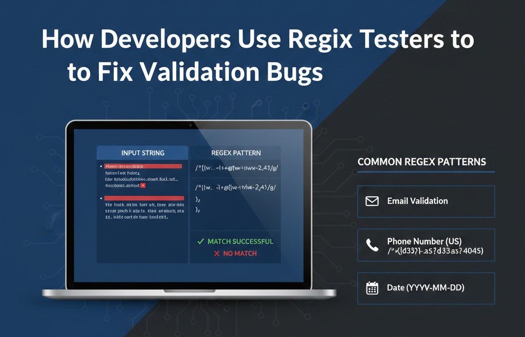 How Developers Use Regex Testers to Fix Validation Bugs, some common patterns of regex.